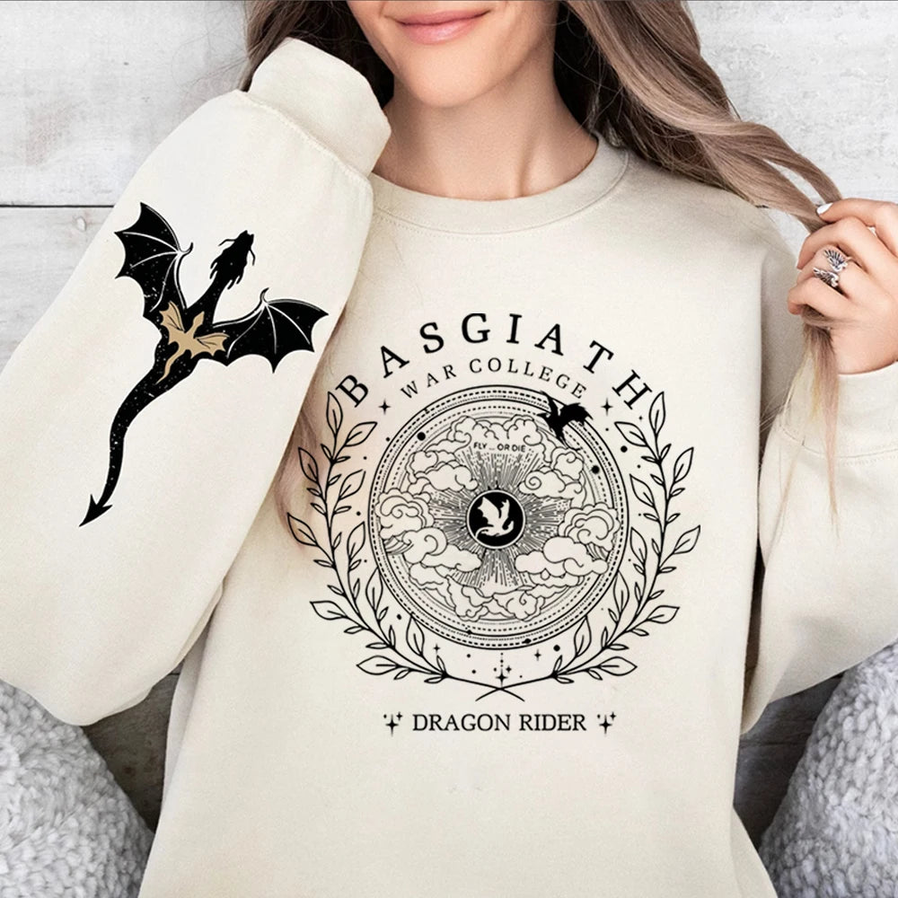 Sweat Beige Chevaucheur de Dragon