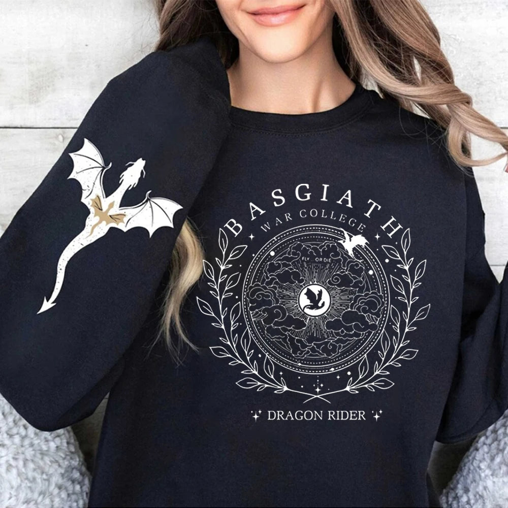 Sweat Noir Chevaucheur de Dragon