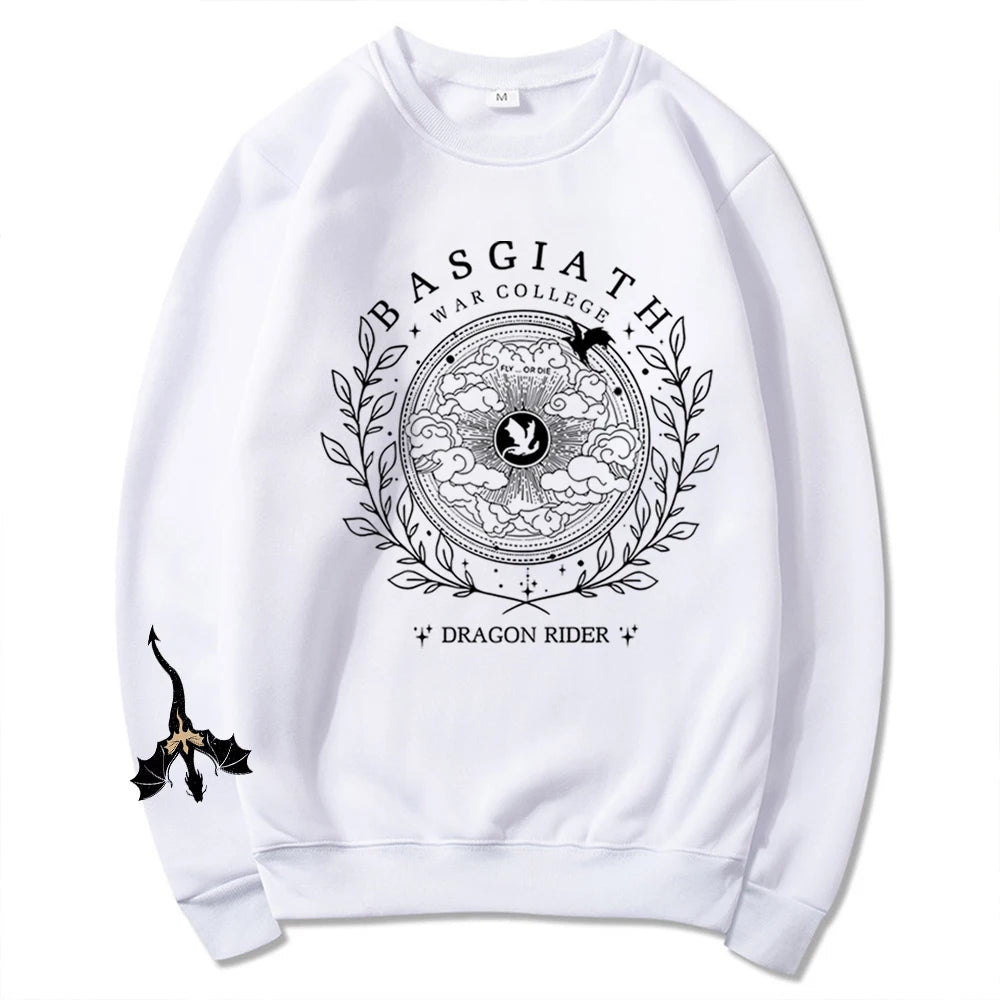 Sweat Blanc Chevaucheur de Dragon