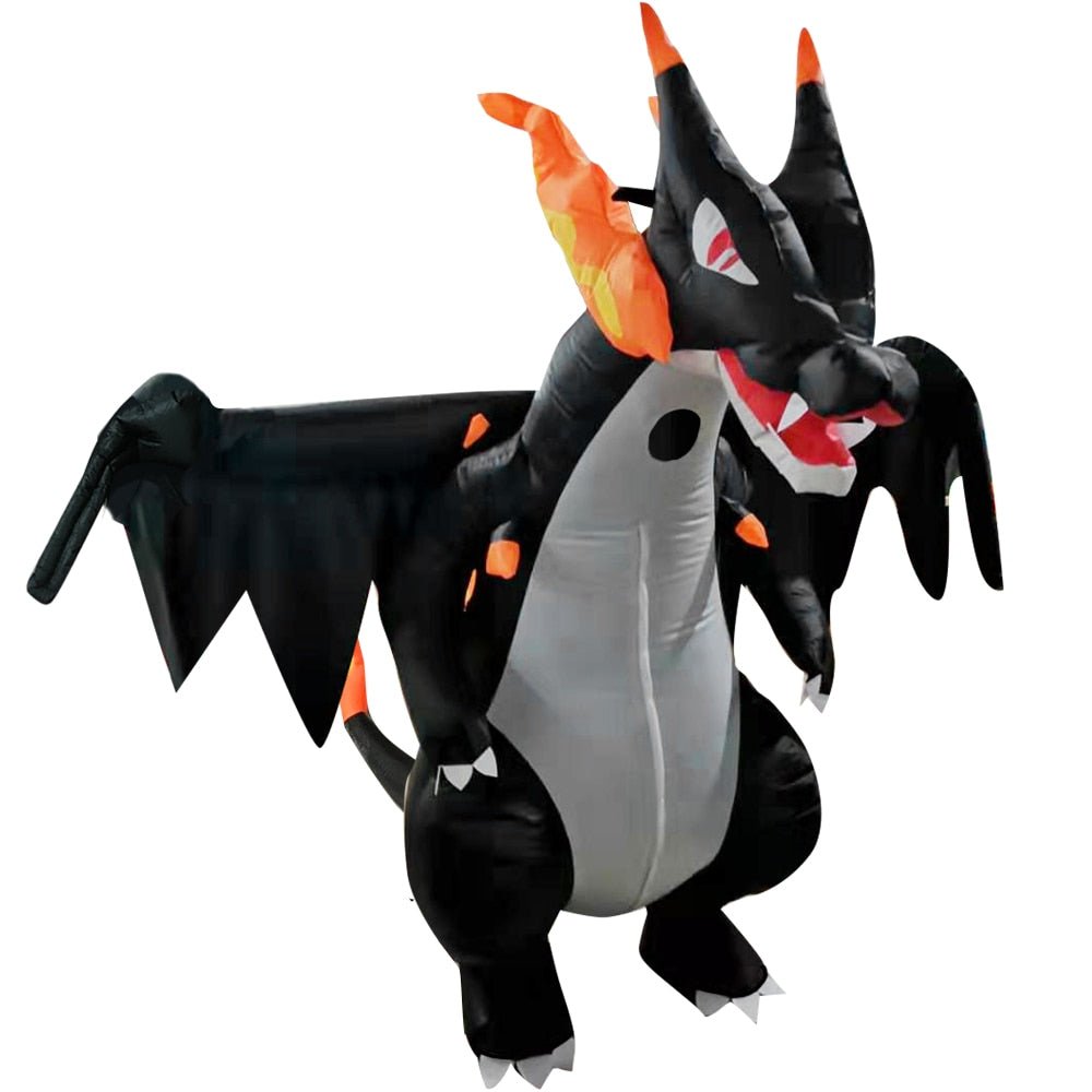 Déguisement Dragon Fun Gonflable Noir - DragonFinity