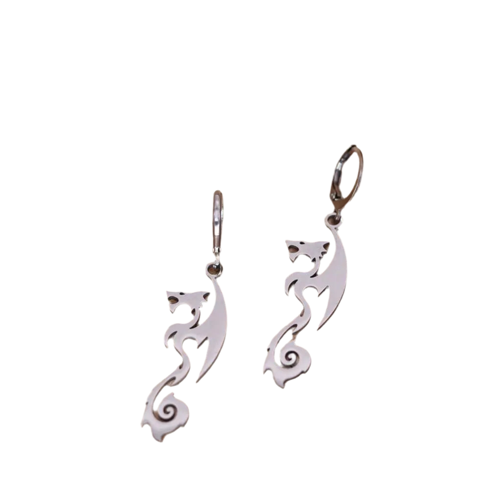 Boucles d'oreille Dragon Tribal