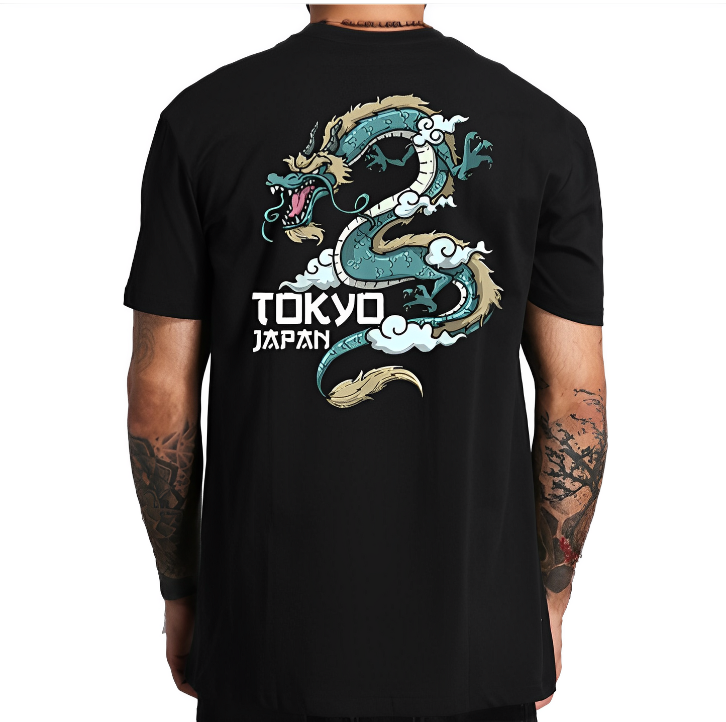 Tee Shirt Vieux Dragon Tokyo | Coton - DragonFinity