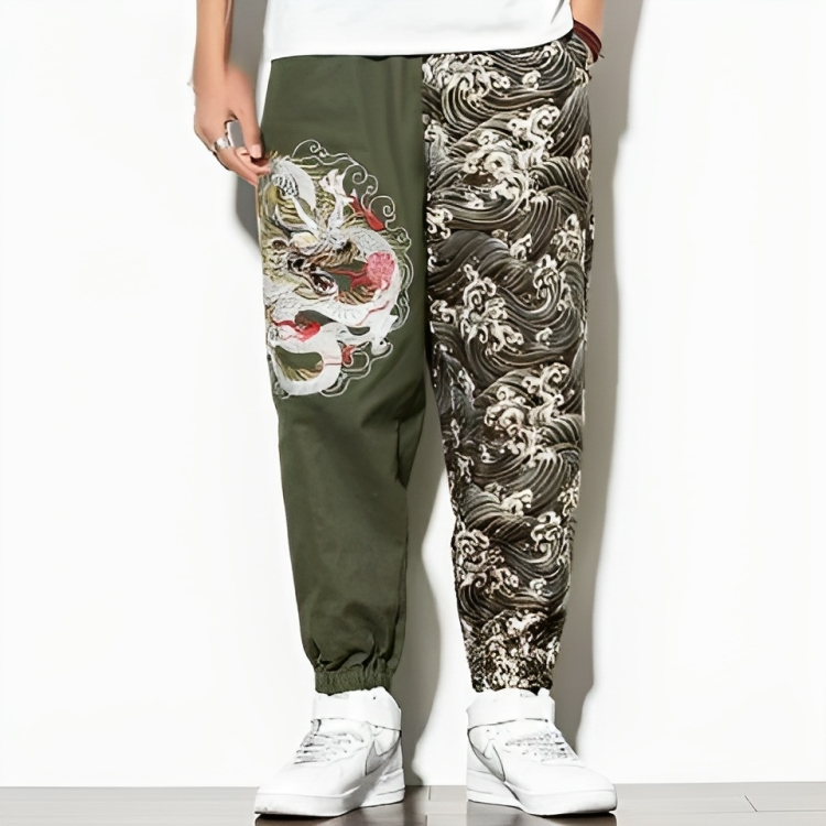 Pantalon Divisé Dragon Coréen 