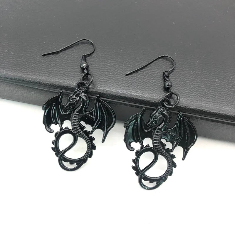 Boucles d'oreille Dragon Gothique