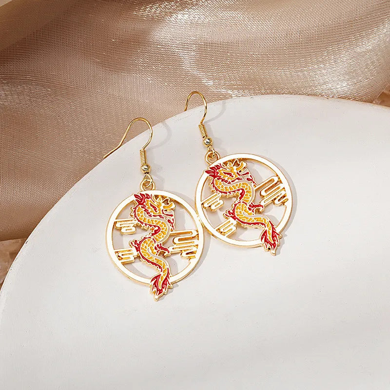 Boucles d'oreille Dragon Mythologie