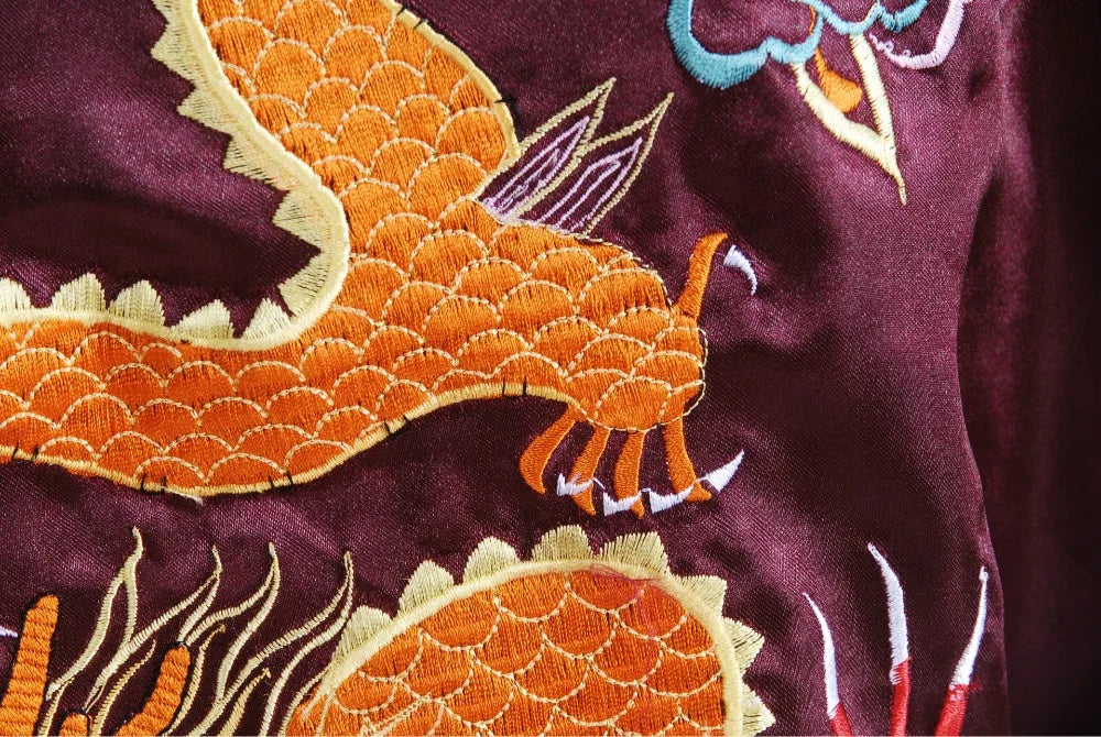 Kimono Dragon Brodé | 7 Couleurs