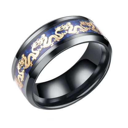 Bague Dragon Rivière Dorée