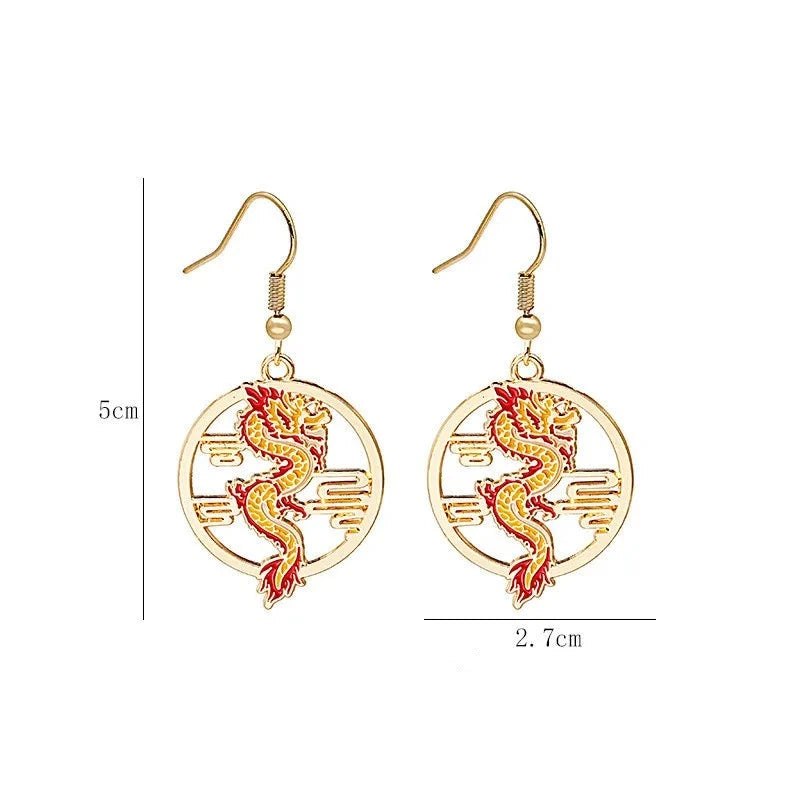 Boucles d'oreille Dragon Mythologie