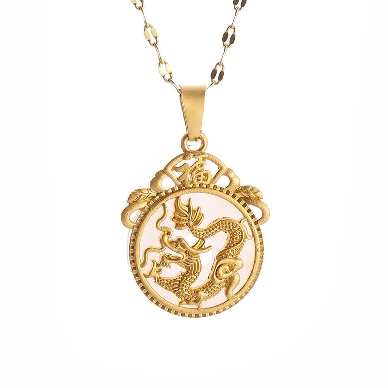 Collier Dragon Sacré Or