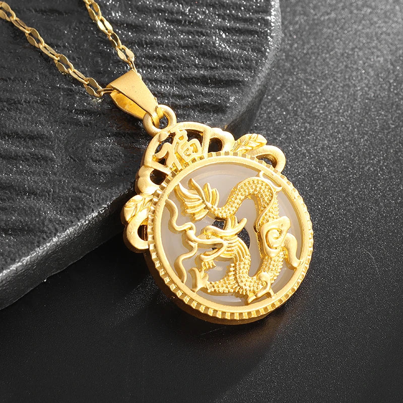 Collier Dragon Sacré Or