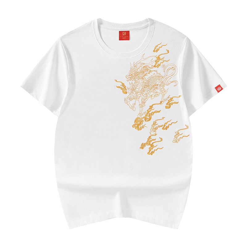T-Shirt Dragon Doré | 2 Couleurs - DragonFinity