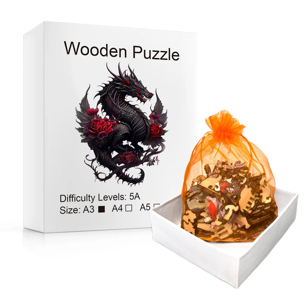 Puzzle Bois Dragon Maléfique 