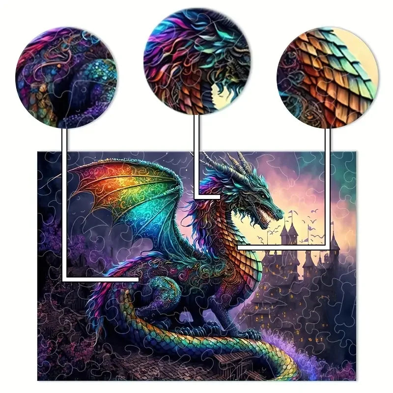 Puzzle Dragon Mystique | 2 Tailles