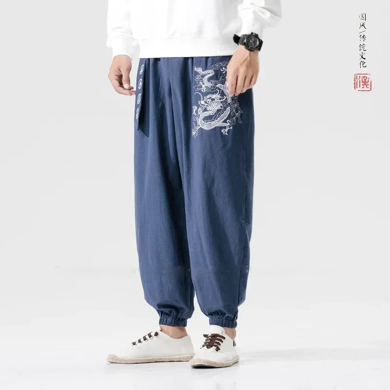 Pantalon Dragon Large Zen en Lin | 2 Couleurs