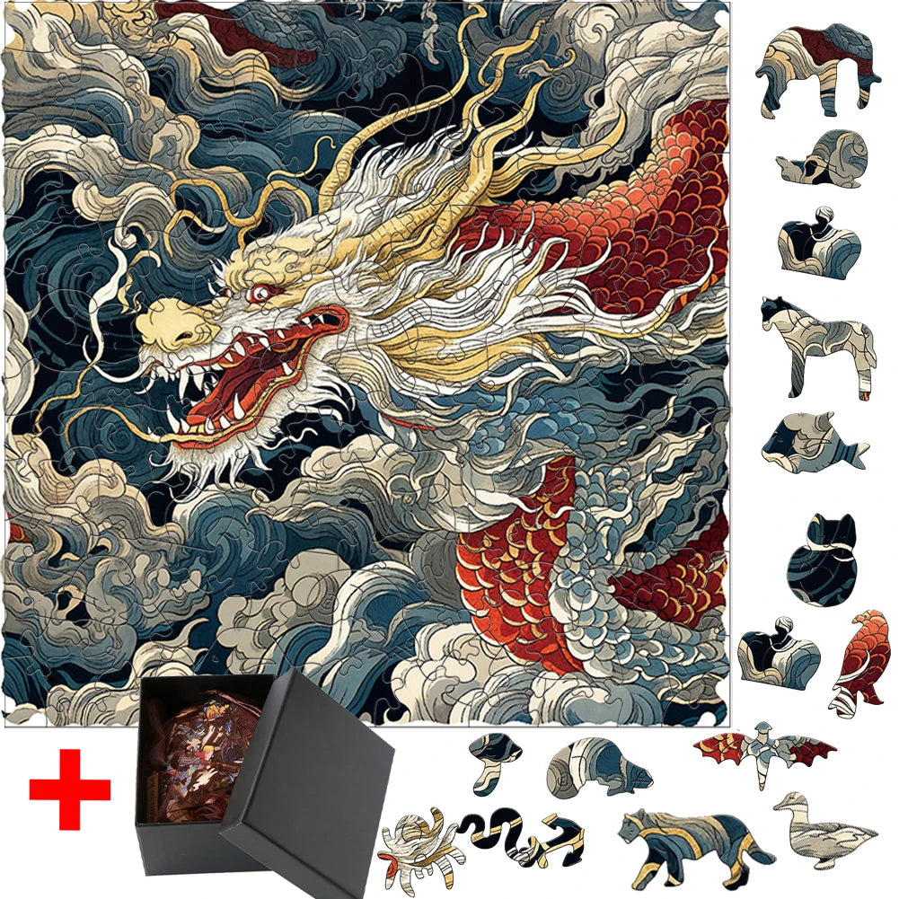 Puzzle en Bois Dragon Légendaire