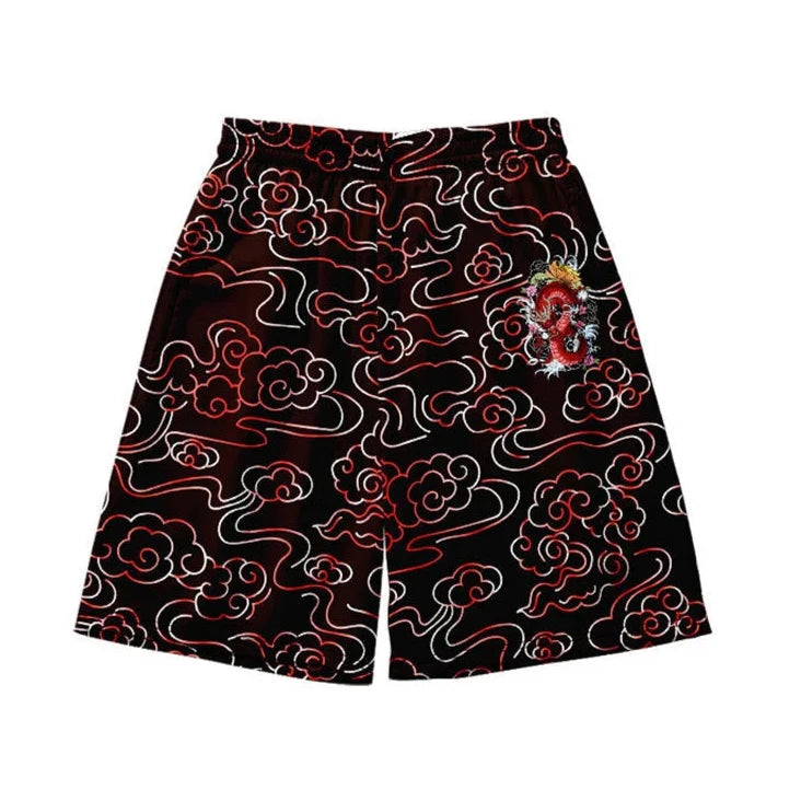 Red Glow Dragon Shorts