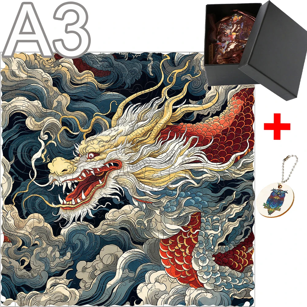 Puzzle en Bois Dragon Légendaire A3