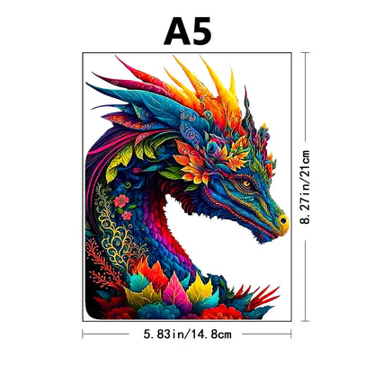Puzzle Dragon Coloré A5