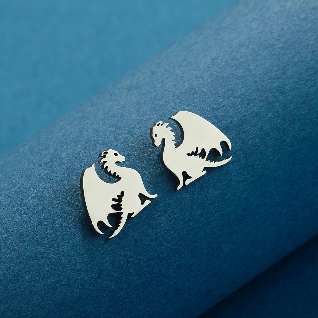 Sitting Dragon Earrings | 3 Colors