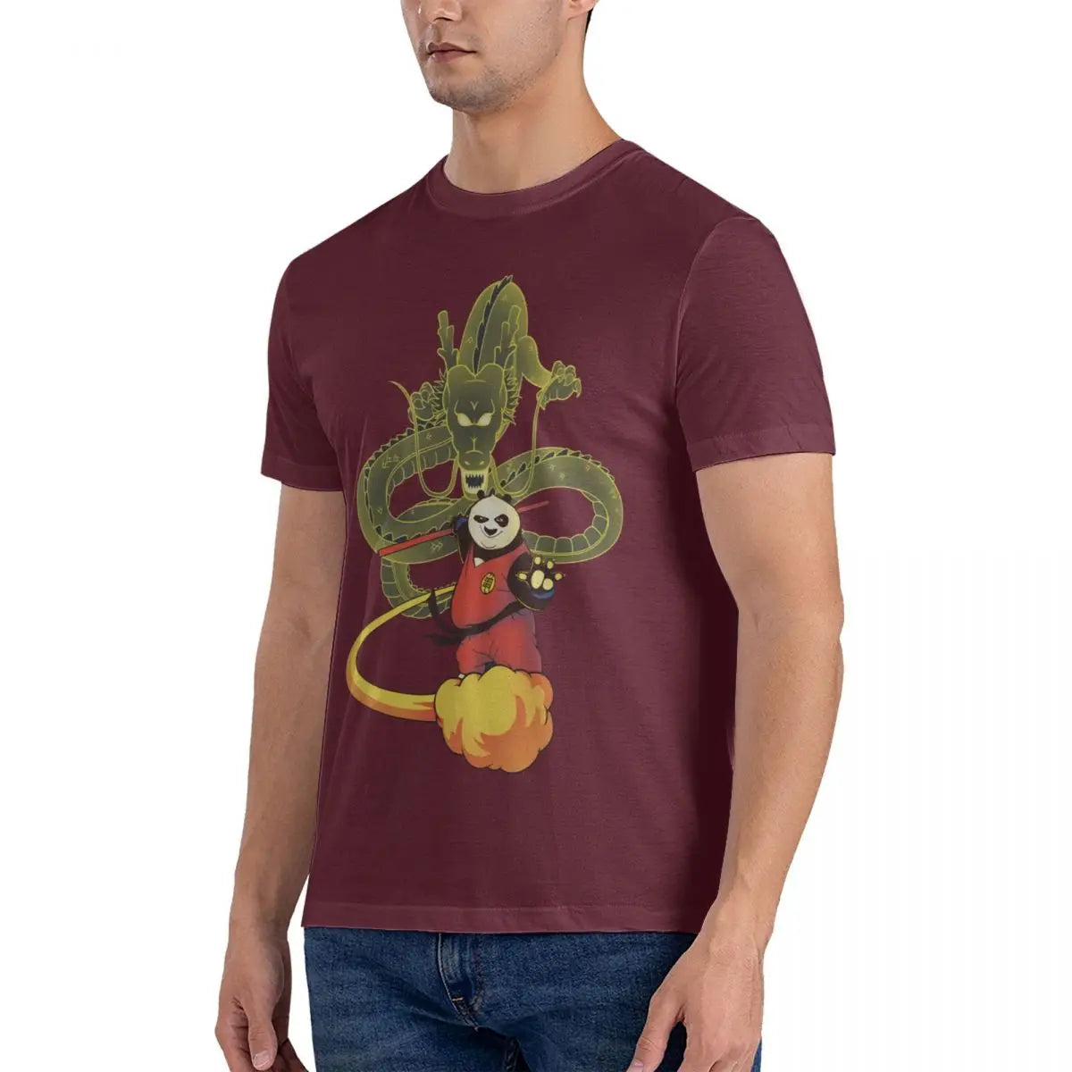 Tee-Shirt Po Kung Fu Panda Rouge Bordeaux