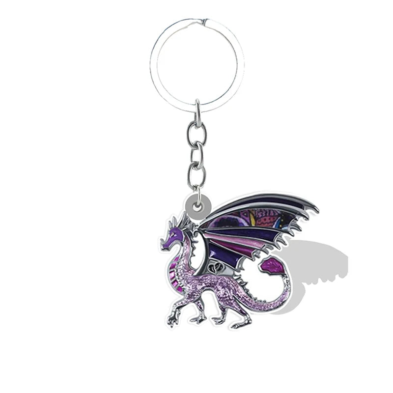 Porte-Clé Dragon Paisible violet