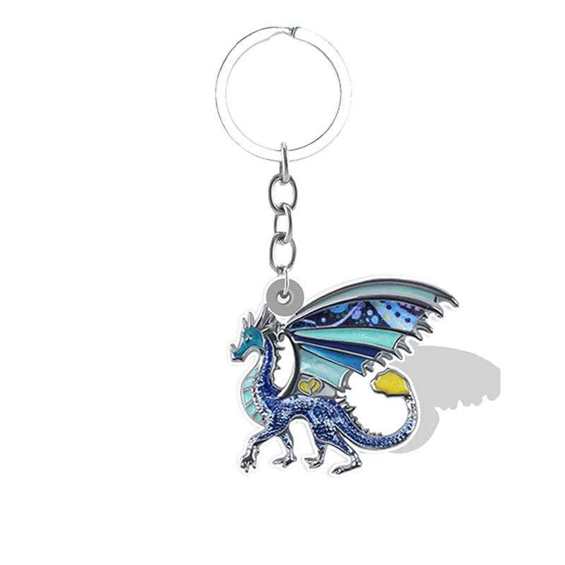 Porte-Clé Dragon Paisible bleu