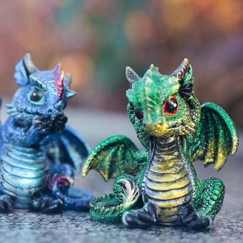 Statue Dragon Miniature | 3 Couleurs - DragonFinity