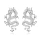 Boucles d'oreille Dragon Chic Argent