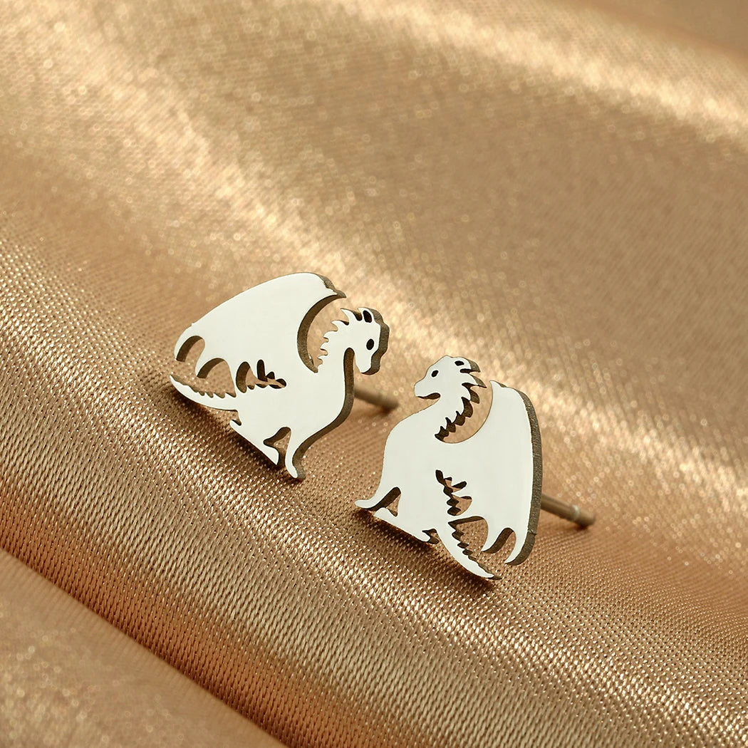 Sitting Dragon Earrings | 3 Colors