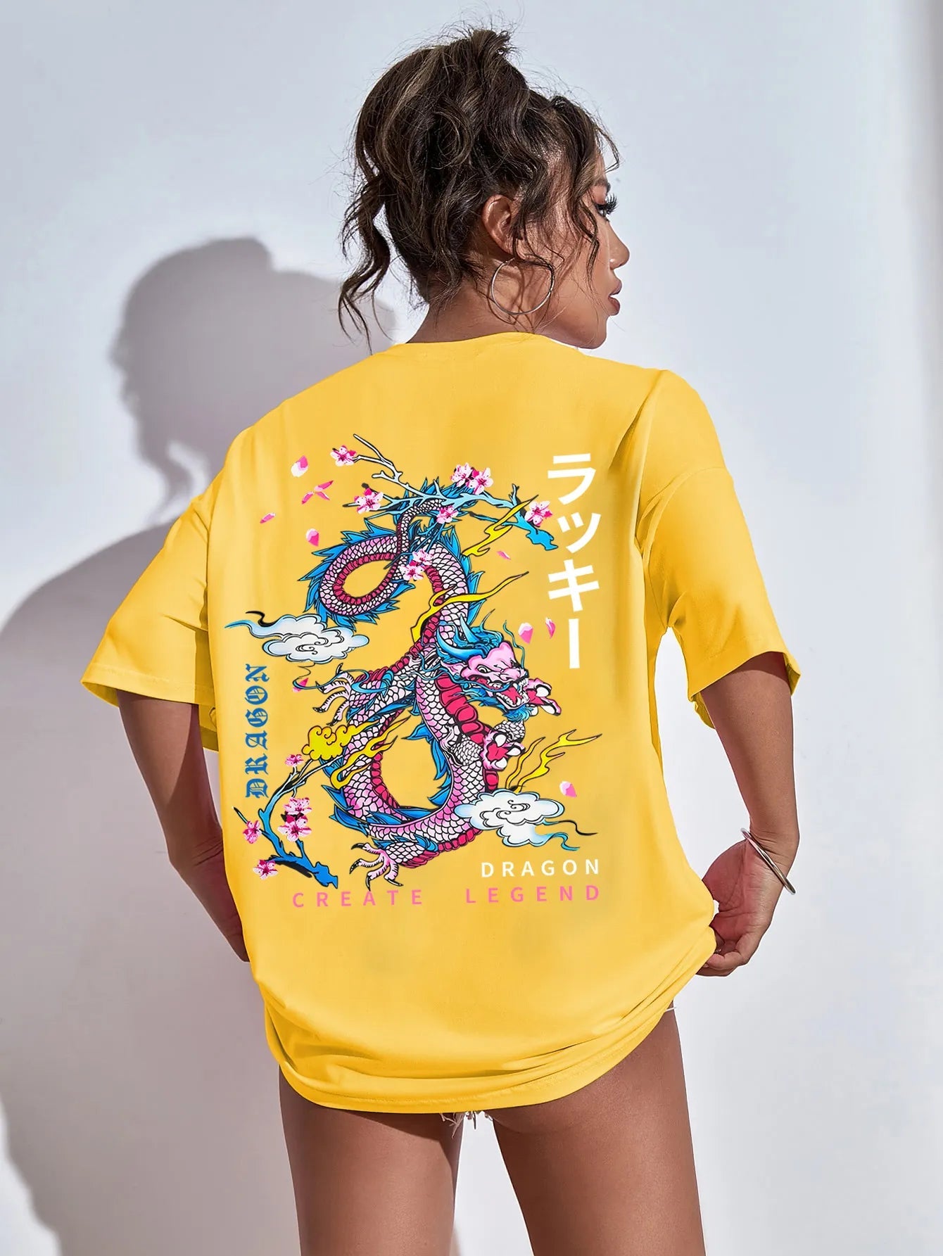 T-Shirt Dragon Rose et Bleu | 10 Couleurs - DragonFinity