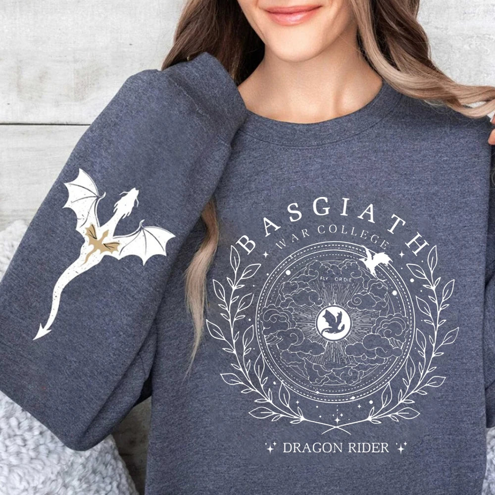 Sweat gris Chevaucheur de Dragon 