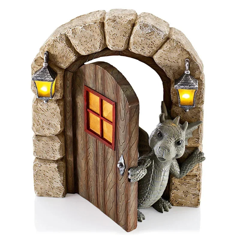 Statue Dragon Décoration ouvre la porte