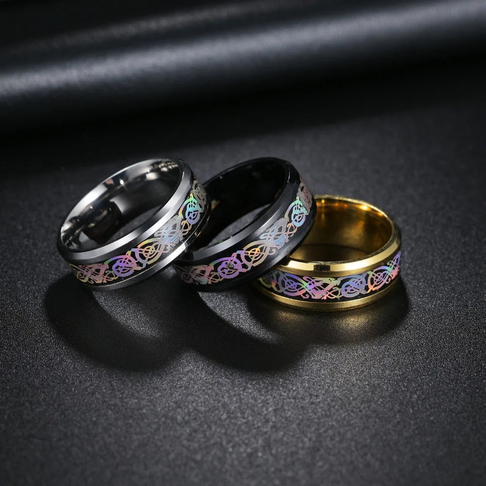 Rainbow Dragon Ring | 3 Colors