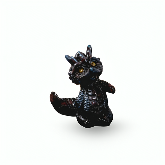 Statuette Dragon Noir