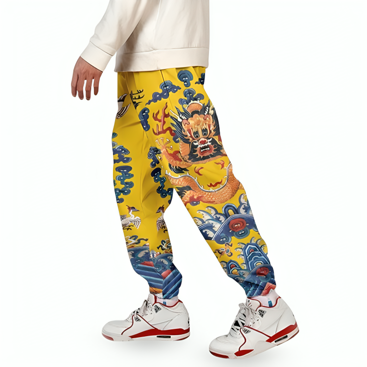 Pantalon Cargo Dragon Jaune