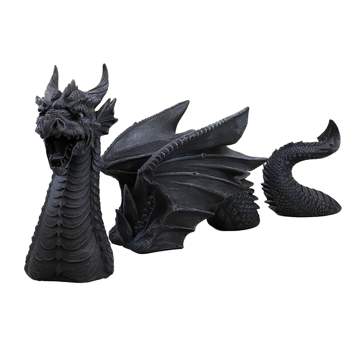 Statue Dragon Mi-Enfoncée | 2 Couleurs - DragonFinity