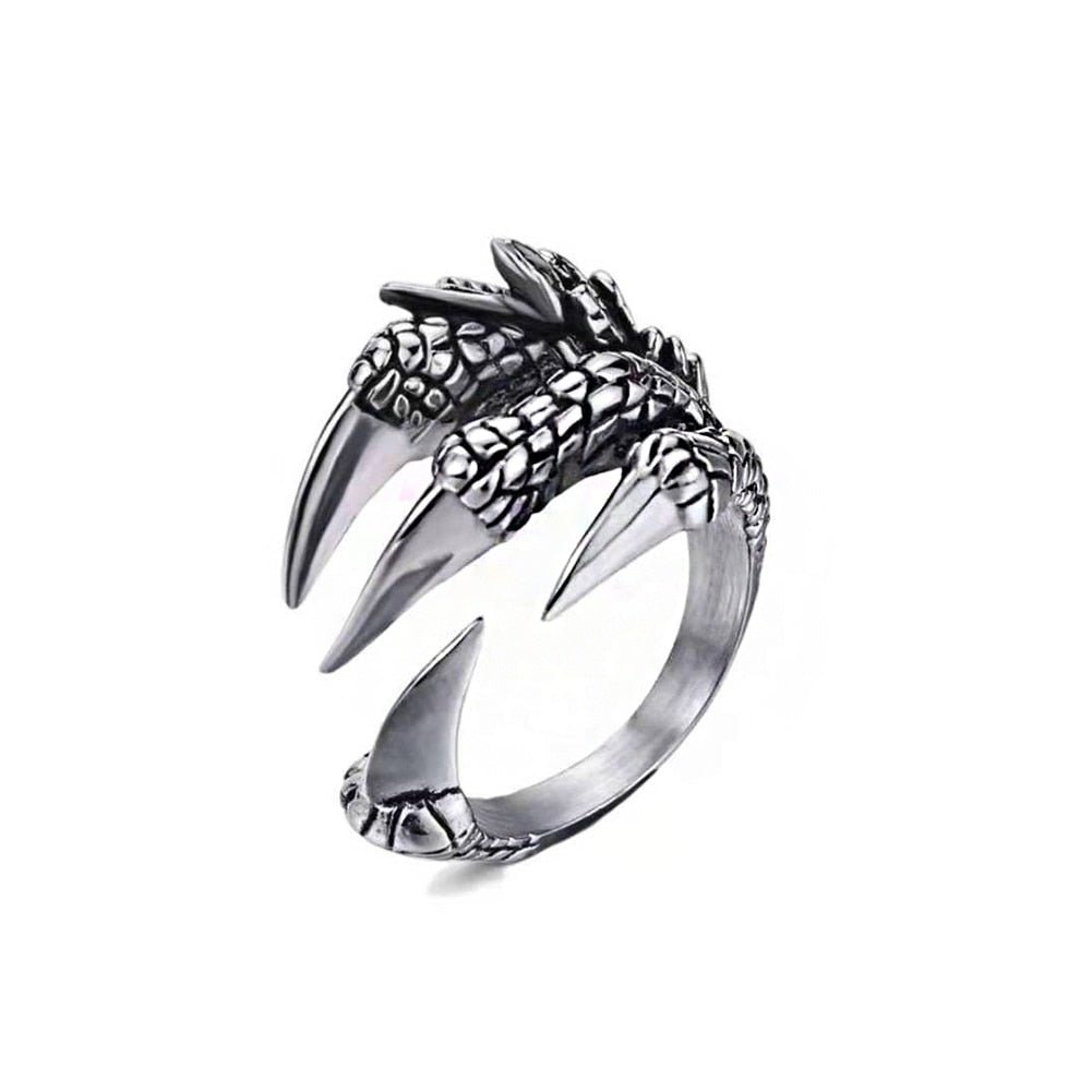 Bague Griffes Aiguisées Dragon | Zinc - DragonFinity