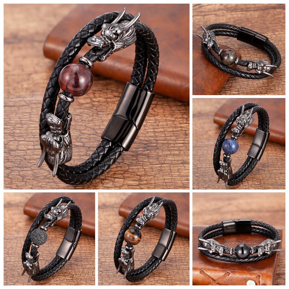 Bracelet Dragon Luxe | 6 Couleurs de Pierre - DragonFinity