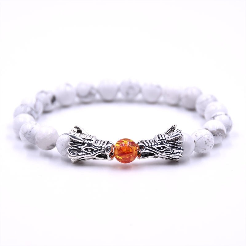 Bracelet Dragon Pierre Spirituelle | Blanc - DragonFinity