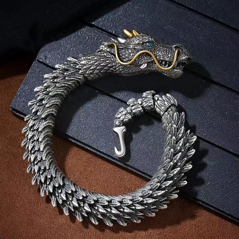 Bracelet Vintage Dragon à Moustache - DragonFinity