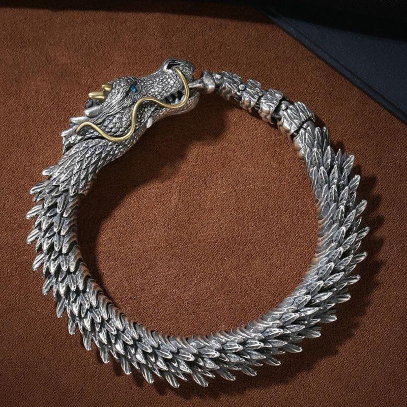 Bracelet Vintage Dragon à Moustache - DragonFinity