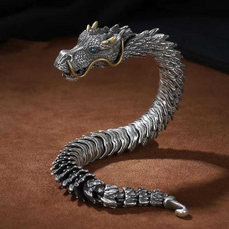 Bracelet Vintage Dragon à Moustache - DragonFinity