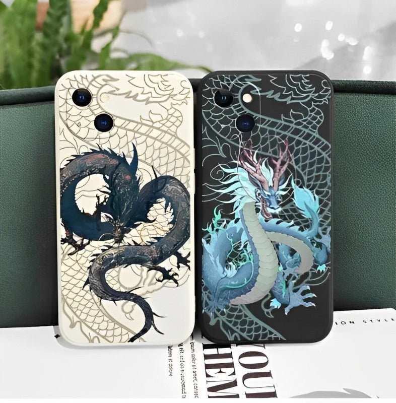Coque Dragon Aqueux Iphone | 4 Couleurs - DragonFinity