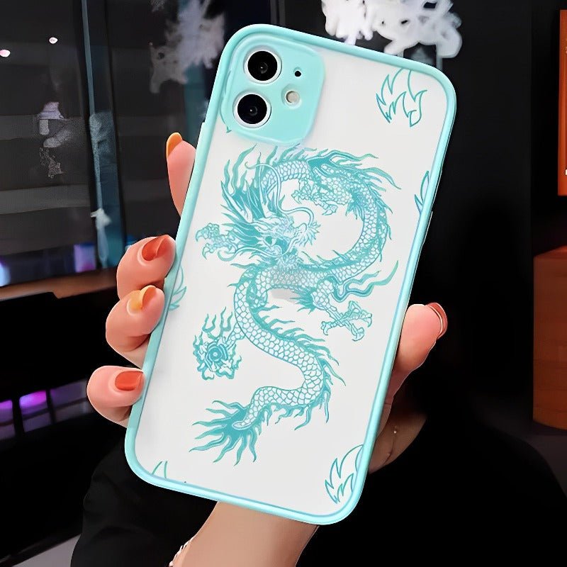 Coque Dragon et Bordure Colorés | 4 Couleurs - DragonFinity