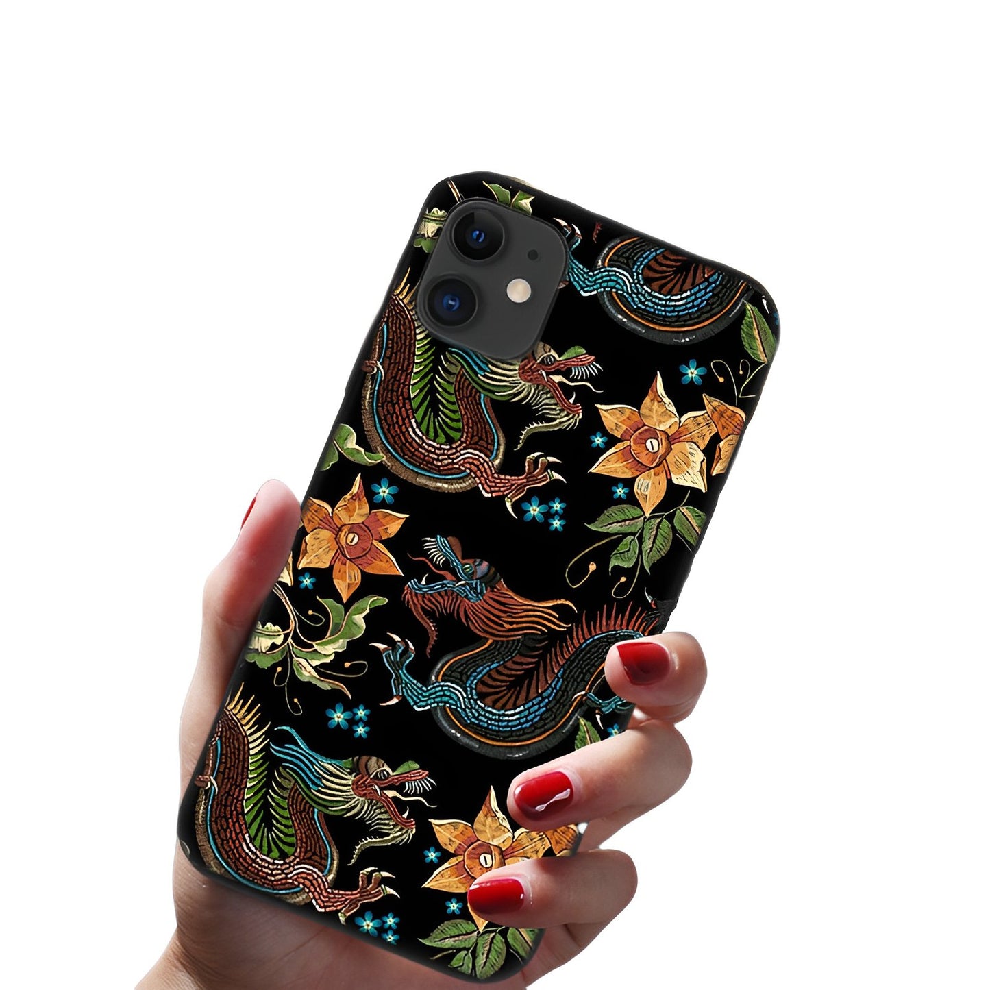 Coque Dragon Fleuri | Iphone - DragonFinity