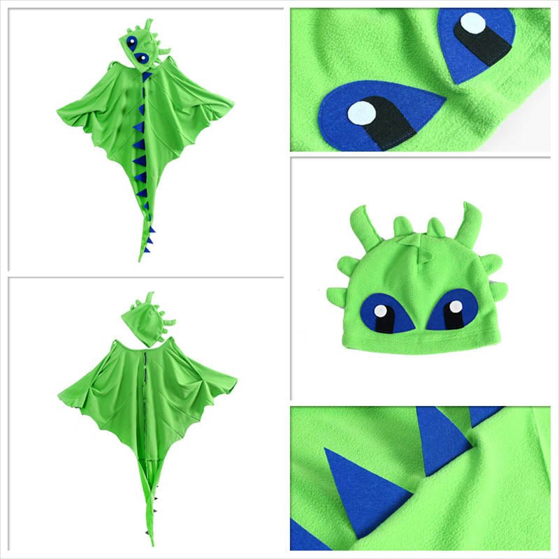 Costume Dragon Cape et Bonnet | 6 Couleurs - DragonFinity