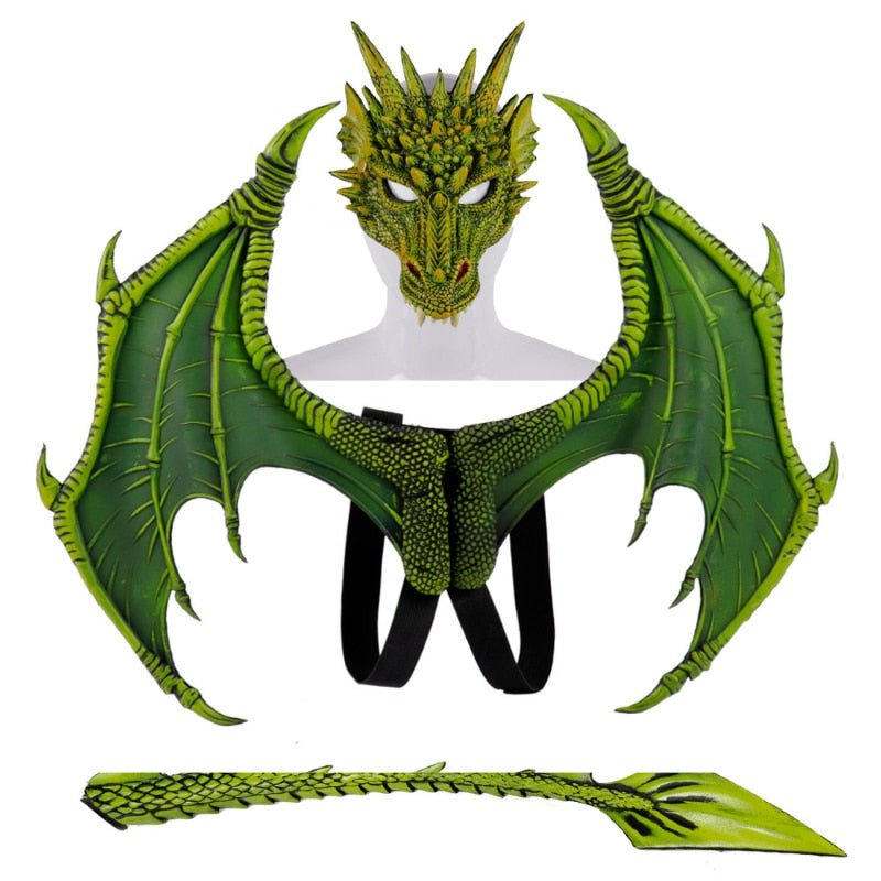 Déguisement Dragon Fête Vert | 1 à 3 pièces - DragonFinity