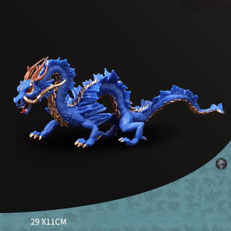Figurine Dragon Chinois Impérial Bleu - DragonFinity