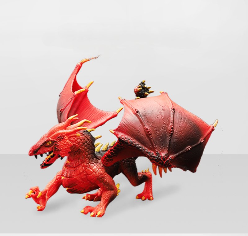 Figurine Dragon de Feu Rouge | Plastique - DragonFinity