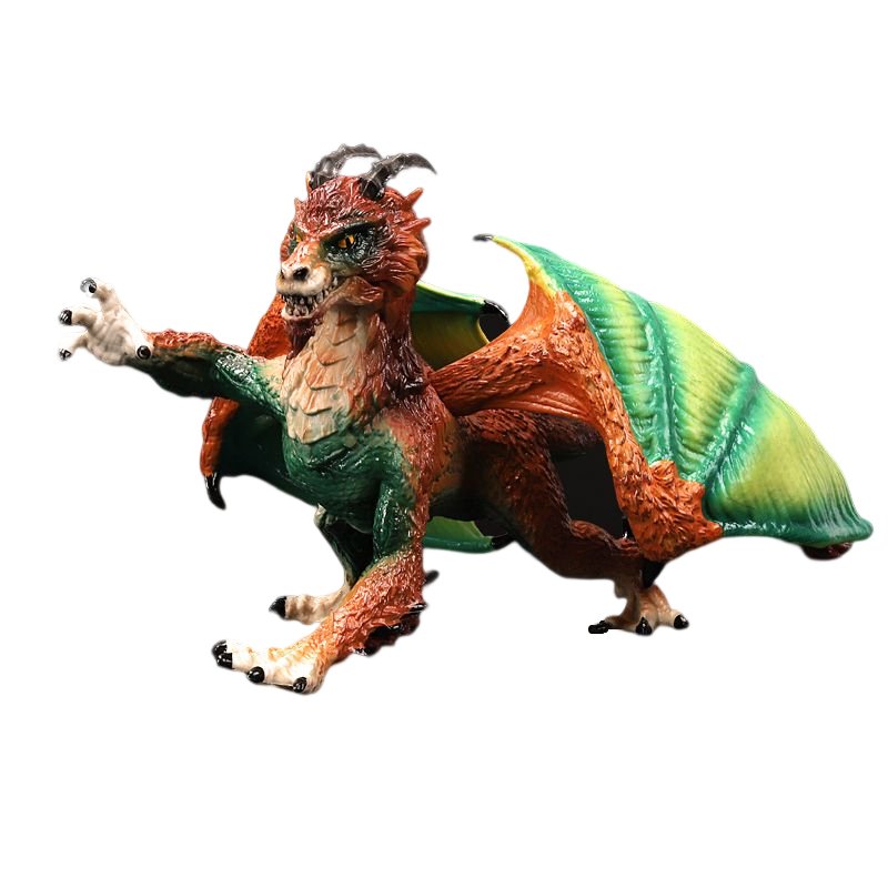 Figurine Dragon Sauvage Nature | Vert - DragonFinity